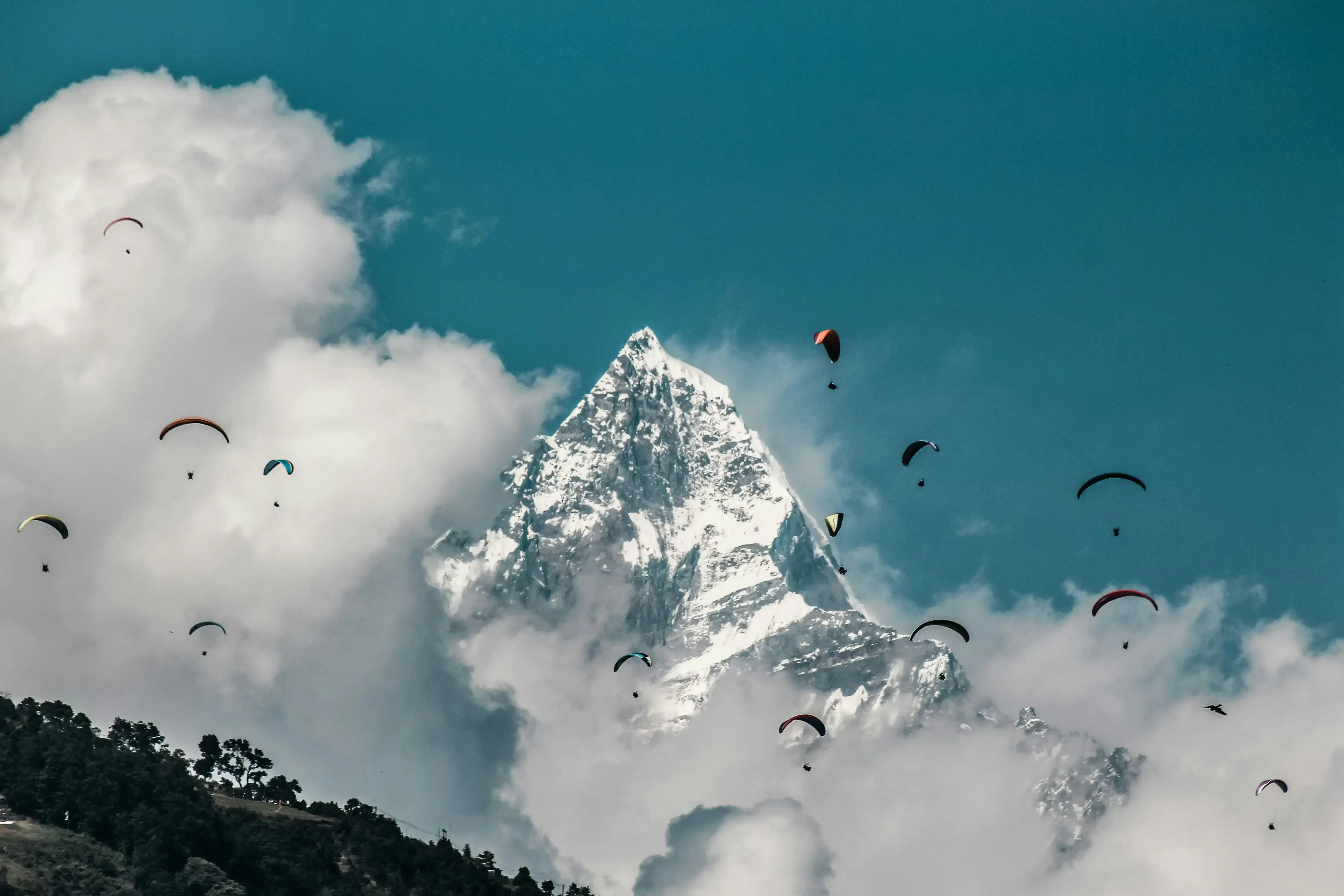 Paragliding in Nepal